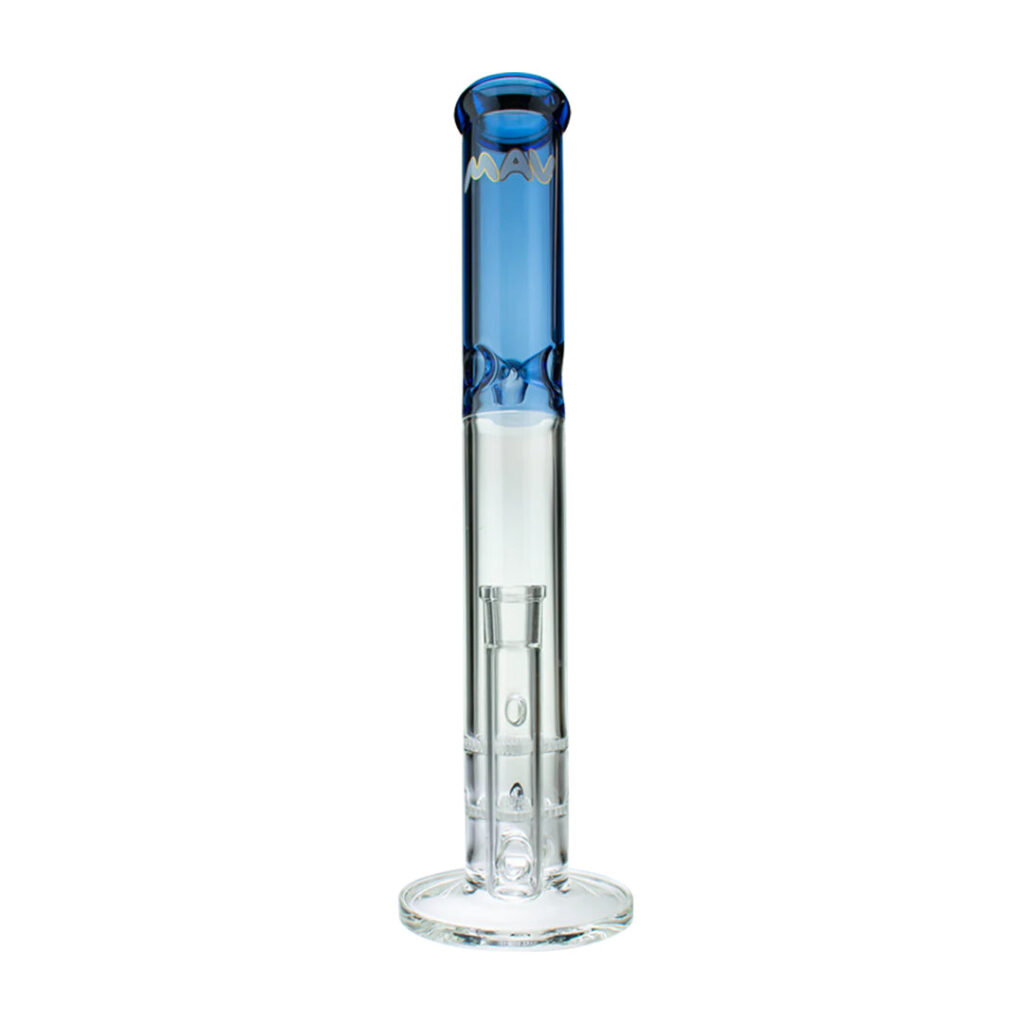 MAV 16″ Double Honey Straight Glass Water Pipe