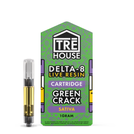 Sample - Cartridges - Green Crack - Sativa - Live Resin - Delta 8