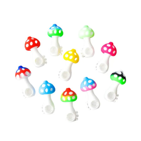 Silicone Mushroom Hand Pipe Spoon for Ultimate Smoking Pleasure