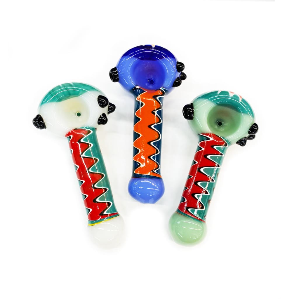 Wig Wag Hand Pipe Durable Borosilicate Glass for Unique Smoking Experience