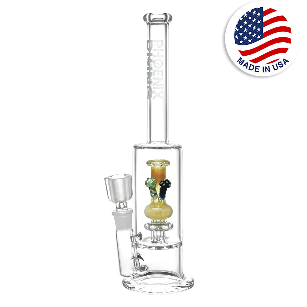 Phoenix Rising Mushroom Perc Water Pipe – 13.75″/19mm F