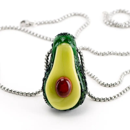Avocadope Pendant Glass Hand Pipe by Empire Glassworks – Pendant