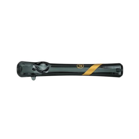 Smoked Glass Steamroller Hand Pipe by Marley Natural