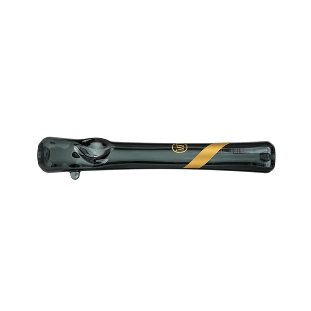 Smoked Glass Steamroller Hand Pipe by Marley Natural