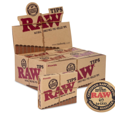 RAW Classic Pre-Rolled Filter Tips Full Box