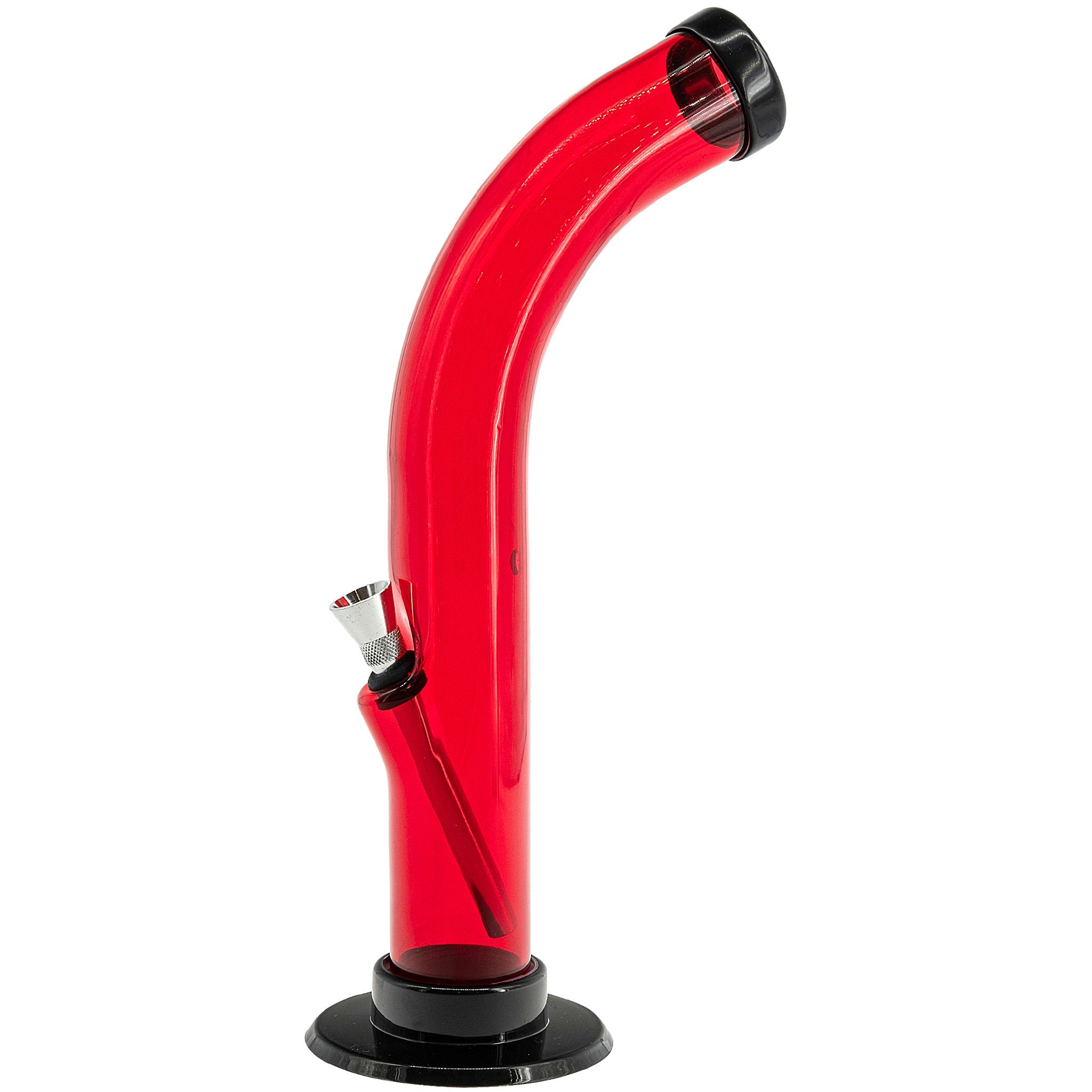 Acrylic Curved Tube Bong 10'' - Image 24