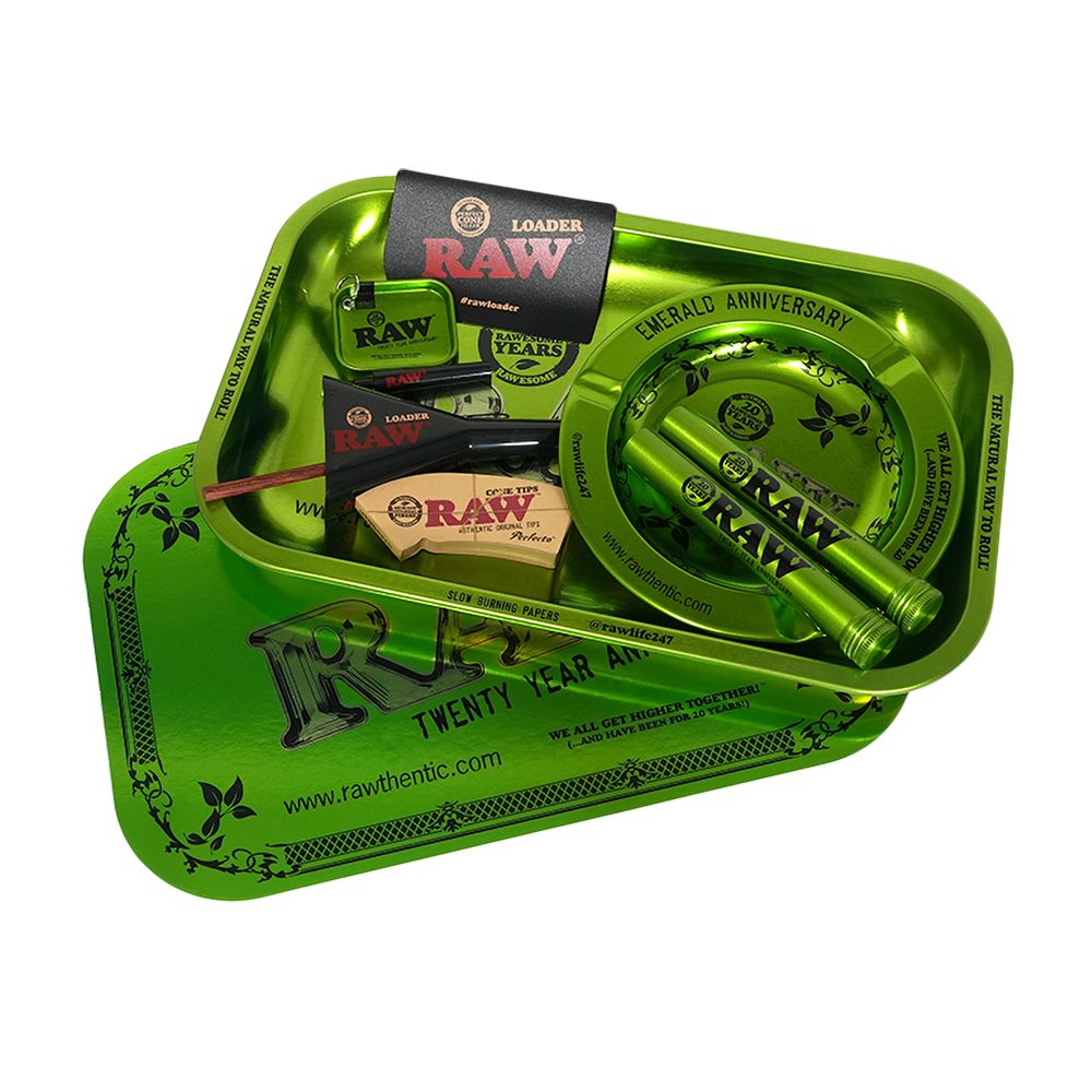 RAW 20th Anniversary Emerald Smoker’s Kit