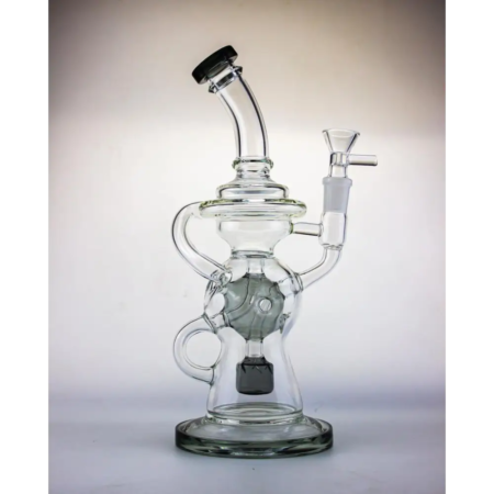 Approx 9 Recycler Style Water Pipe with Perc