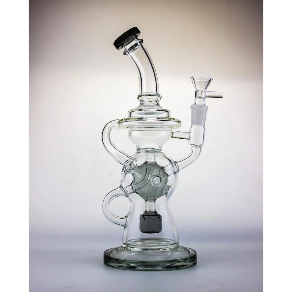 Approx 9 Recycler Style Water Pipe with Perc