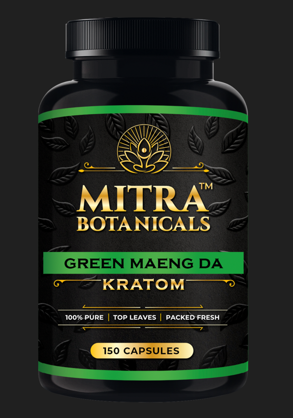 Mitra Botanicals Green Maeng Da – Kratom (150 Capsules)