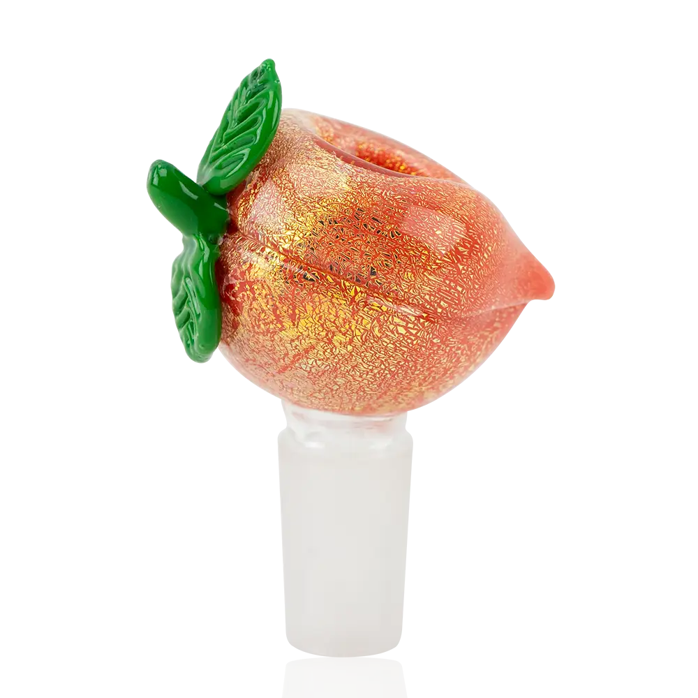 Peachy 14mm Glass Bowl Piece by Empire Glassworks