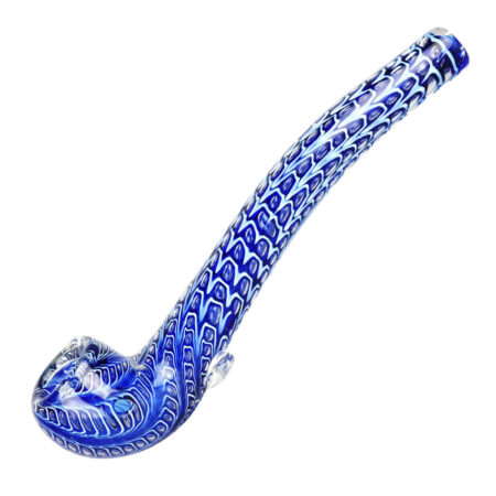 Serpent Scales Double Glass Long Pipe – 7.5″ / Colors Vary
