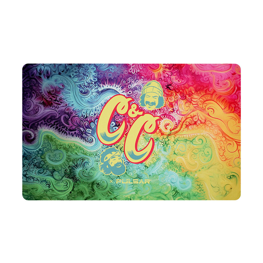 Cheech & Chong’s x Pulsar DabPadz – Tie Dye Paisley / 16″ x 10″