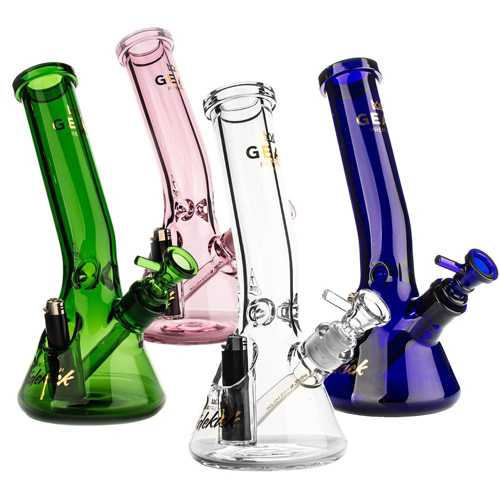 Gear Premium Sidekick Laid Back Glass Beaker Water Pipe | 12″