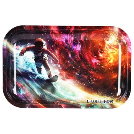 Pulsar Metal Rolling Tray – Astro Surfer / 11″x7″