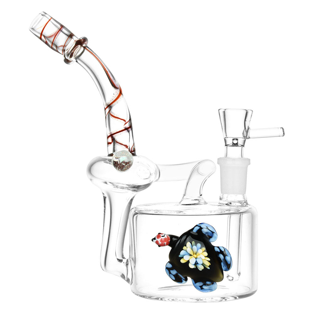 Sunbathing Sea Turtle Recycler Water Pipe – 14mm F / 7″