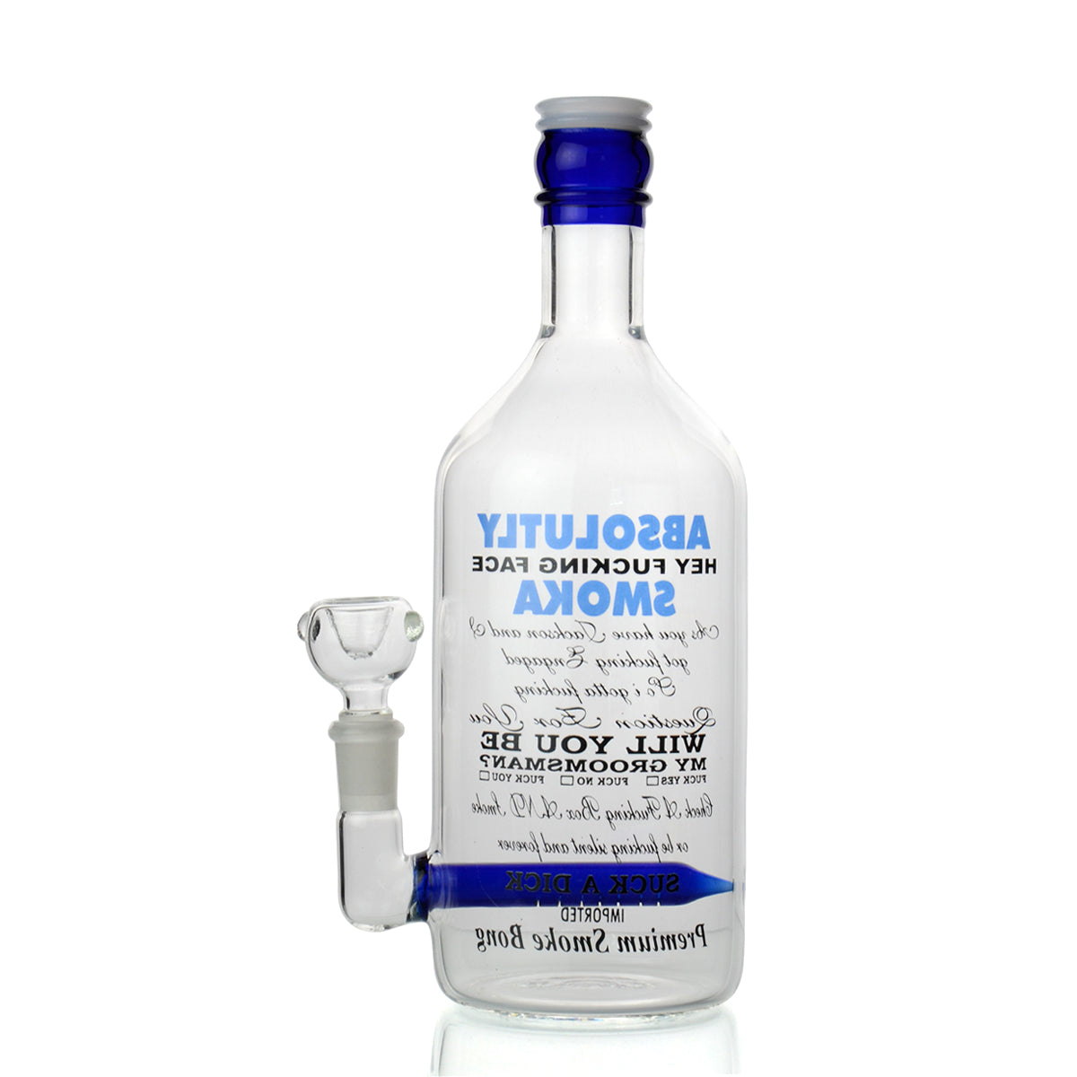 10-inch Liquor Bottle Design Water Pipe with 14mm Bowl - Image 2