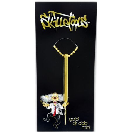 Skillet Tools Mini Dabber with Attached Keychain - Gold Plated