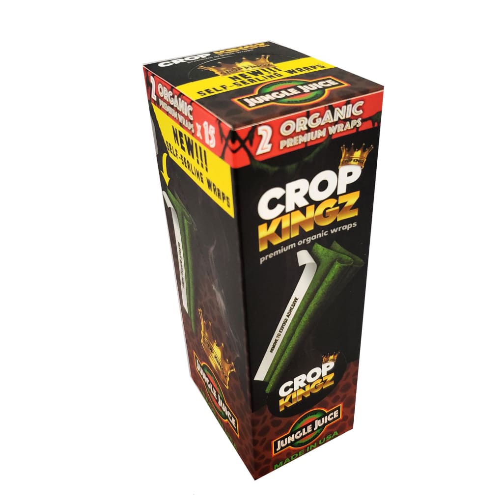 Crop Kingz Organic Hemp Wraps with Self-sealing Gum Strip