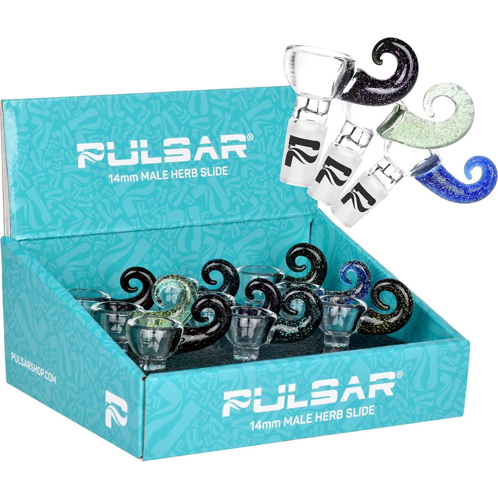 Pulsar Come Hither Dichro Handle Herb Slide -14mm M / 9ct