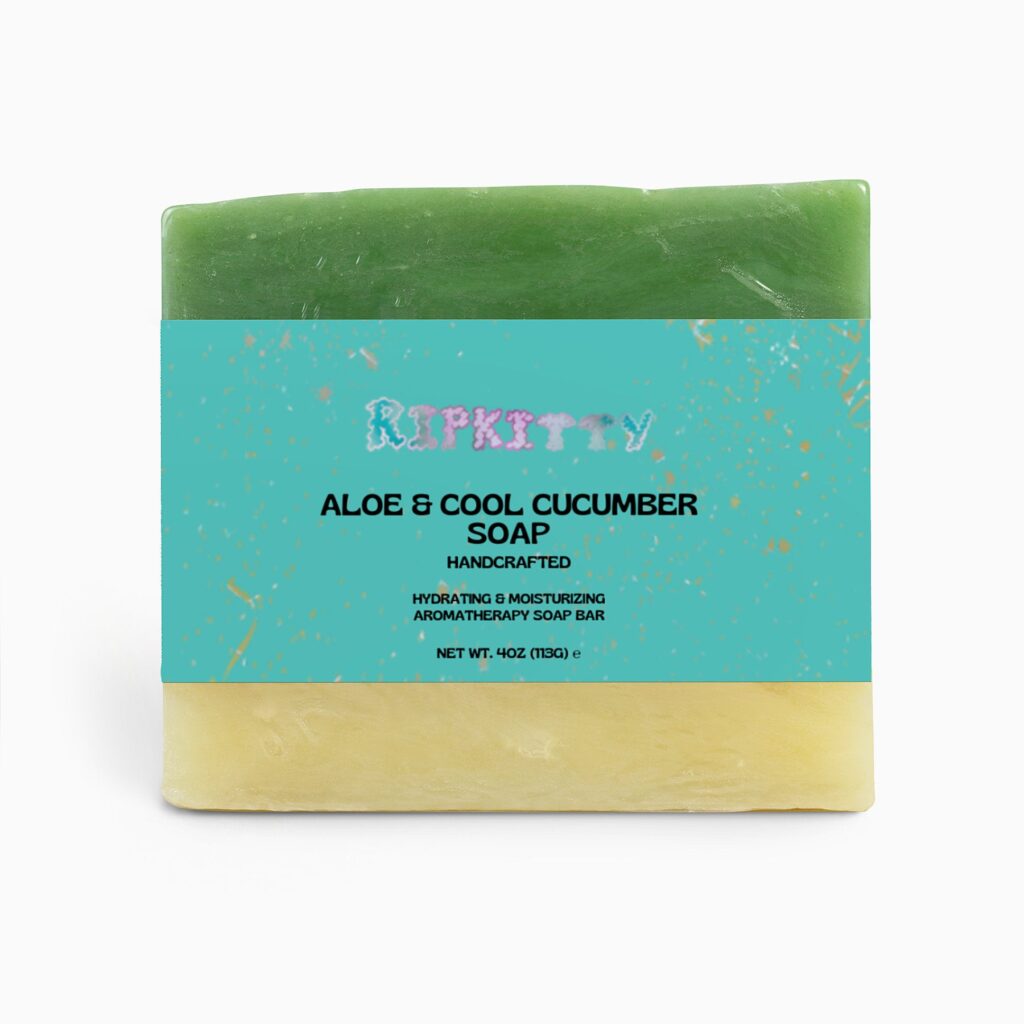 Ripkitty Coastal Breezewood: Aloe & Cool Cucumber Soap (4 oz)