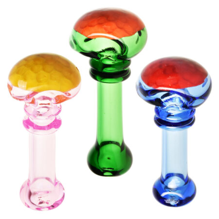 Honeycomb Dipped Glass Spoon Pipe – 3.75″/Colors Vary
