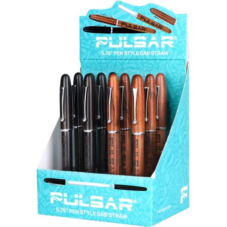 Pulsar Wood Pen Quartz Dab Straw – 5.75″ 12ct