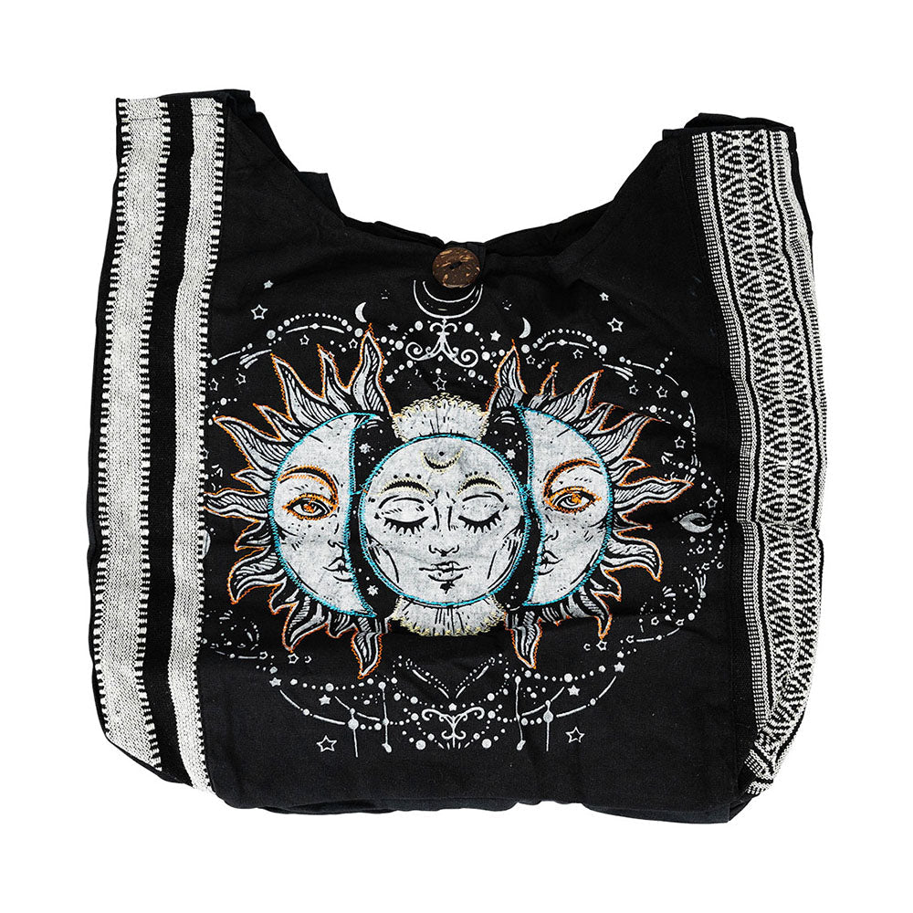 ThreadHeads Sun & Moon Striped Sling Bag – 15″x15″