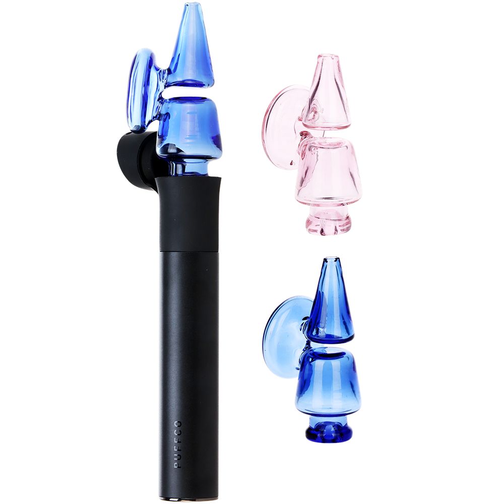 Pulsar Double Chamber Glass Mouthpiece Attachment for Puffco Pivot – Colors Vary