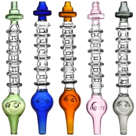 Rings of Enlightenment Glass Dab Straw - 6" / 5ct