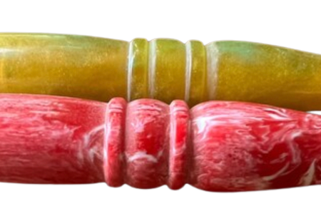 3” Colorful Acrylic Decorative Streak Chillum Hand Pipe