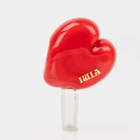 Sakibomb Heart Bowl Piece Red Glass