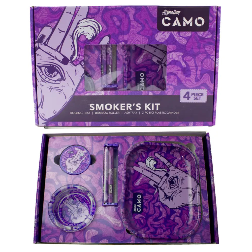 Afghan Hemp Camo Smokers Kit for Premium Hemp Products - Image 2