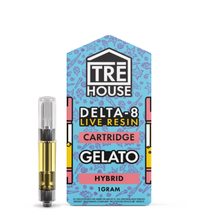 Cartridges - Gelato - Hybrid - Live Resin - Delta 8 - (50 x 5 Pack) - 250pc MC
