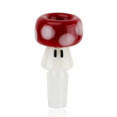 Empire Glassworks Red Mushroom Bowl Piece 14mm
