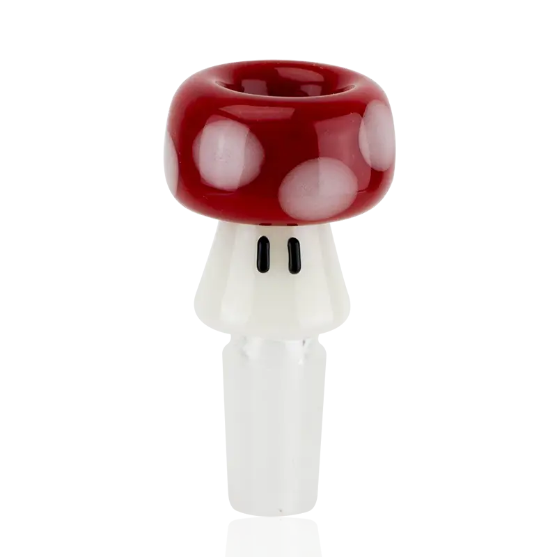 Empire Glassworks Red Mushroom Bowl Piece 14mm