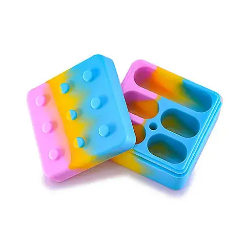 Silicone Container Square Brick Premium Smoking Accessory