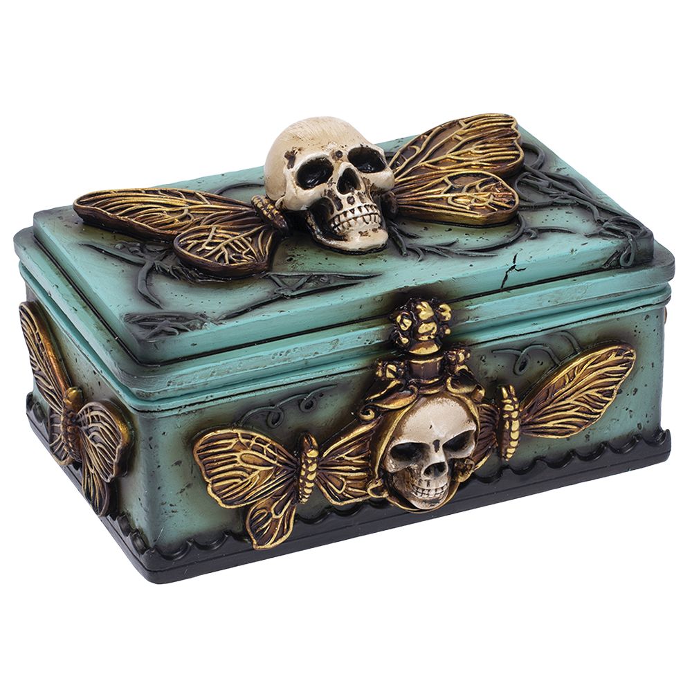 Fujima Death’s Head Moth Sarcophagus Resin Stash Box – 5.5″x 4″