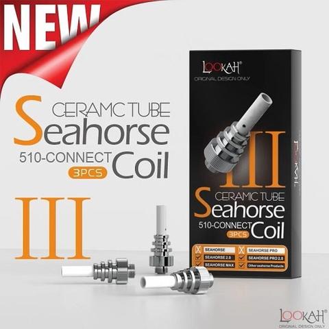 Lookah Seahorse Ceramic Tube Coils – 3 Pack