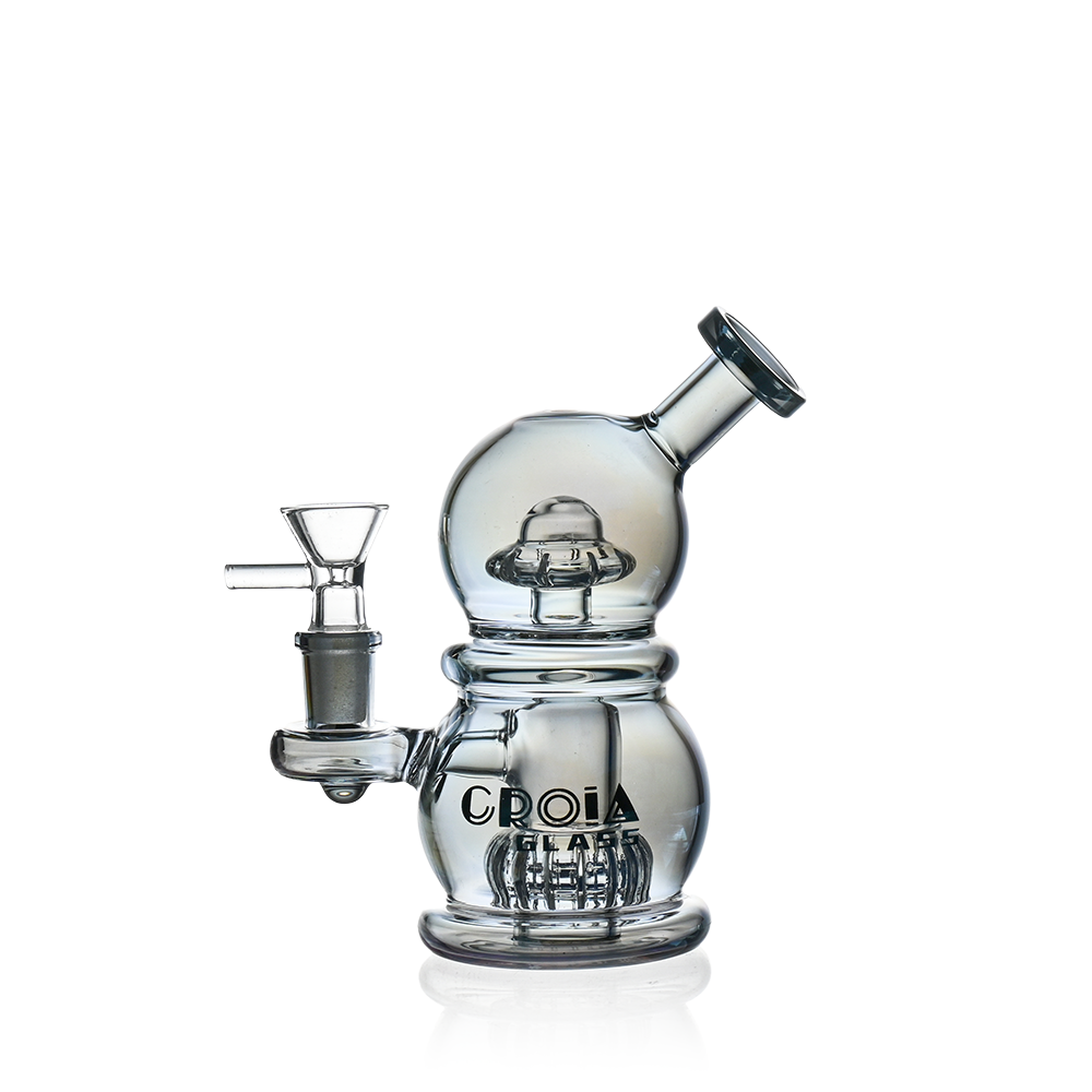 6" Mini Egg Dab Rig with Crown Perc | Croia Glass - Image 7