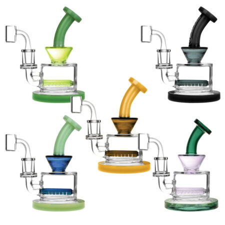 Pulsar Mini Inline Perc Rig - 6.5" / 14mm F / Colors Vary