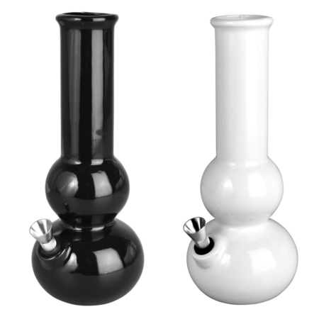 Bauble Vase Ceramic Water Pipe - 8.5" / Colors Vary