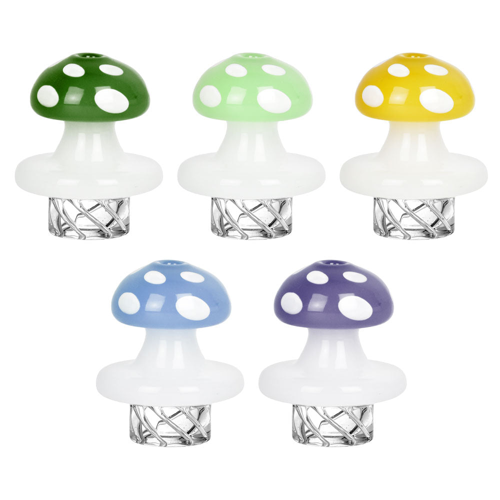 Mushroom Helix Carb Cap – 32mm / Colors Vary