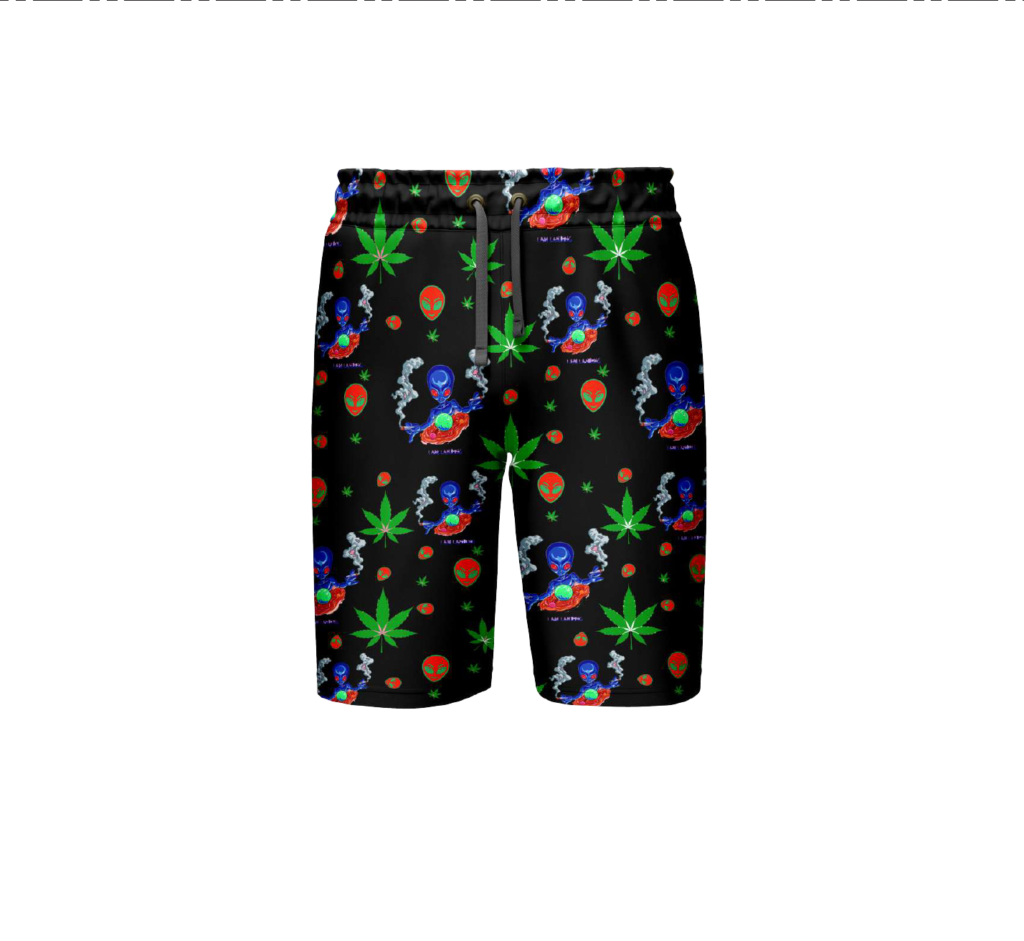 Alien Black Polyester Shorts Five-Pack