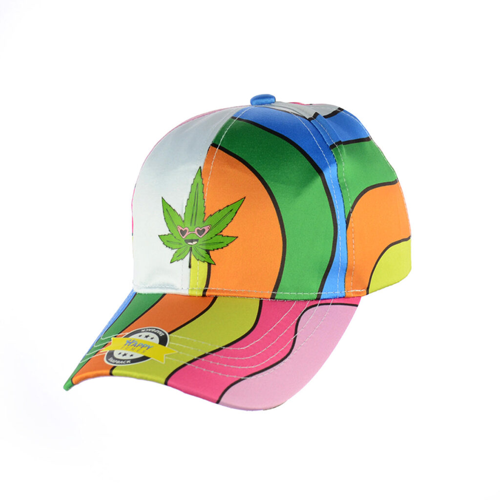 Vibrant Foliage Rainbow Snapback Hat