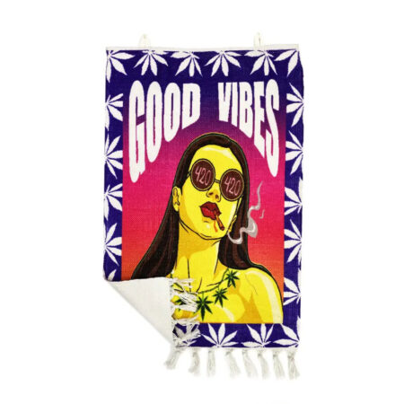 Good Vibes Wall Hanging for Colorful Smoking Spaces