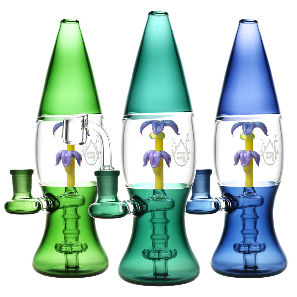 Pulsar Tropical Lava Lamp Rig – 9″ / 14mm F / Colors Vary