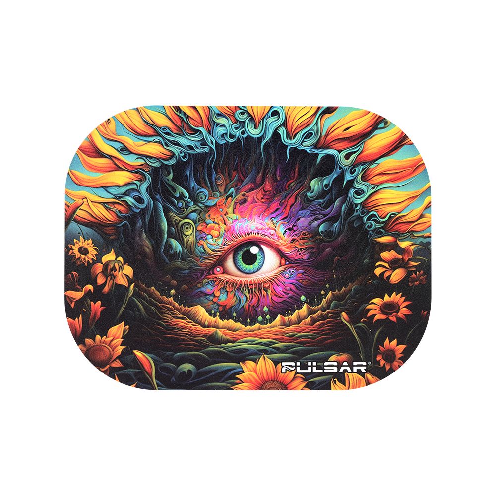 Pulsar Mini Magnetic Rolling Tray Lid – Sunflower of The Mind / 7″x5.5″