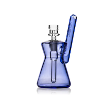 Grav Hourglass Pocket Bubbler – 3″ Compact Glass Water Pipe