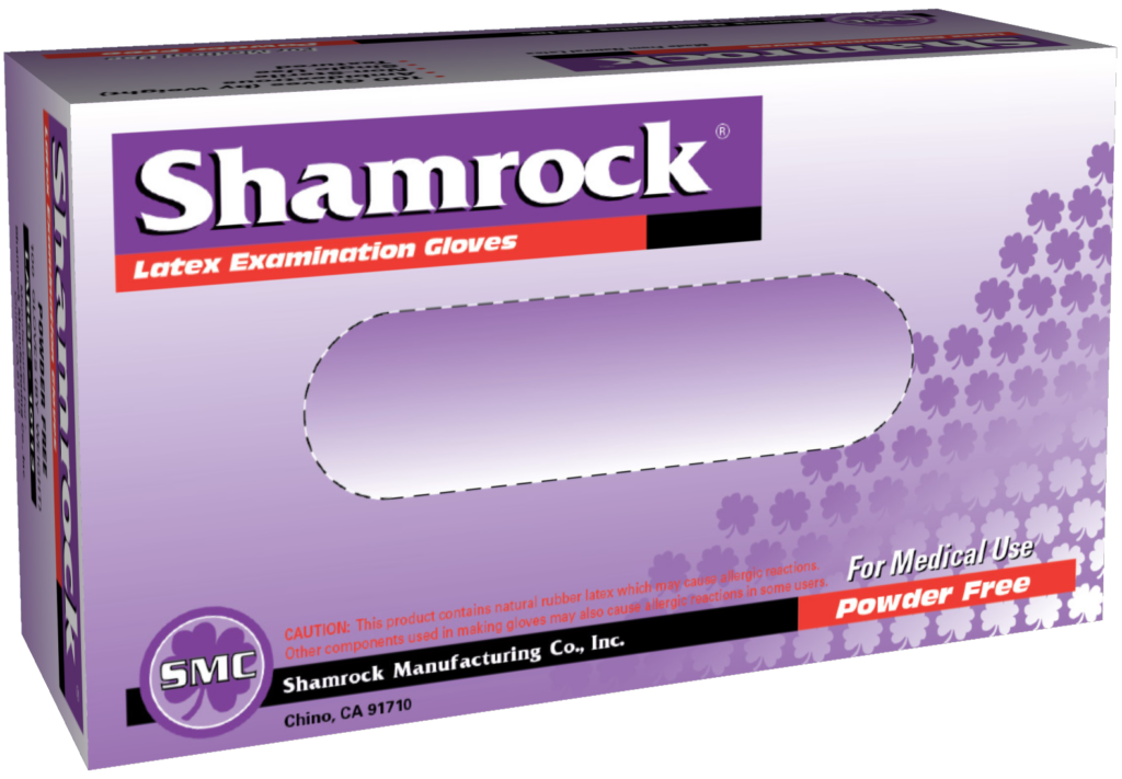 Shamrock Powder-Free Latex Gloves